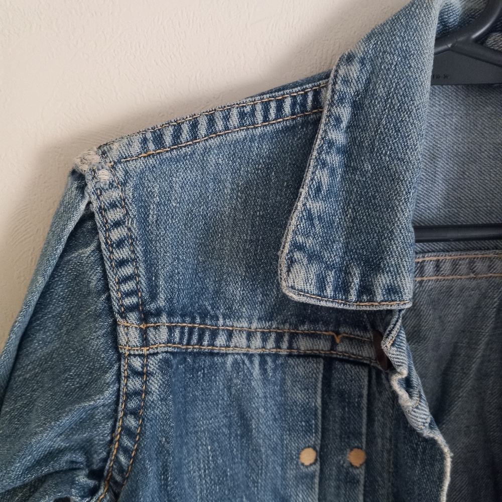 Vintage 70s Denim Rare Wrangler Blue Bell 6 Boys Jeans Trucker Jacket Kids - Picture 5 of 7